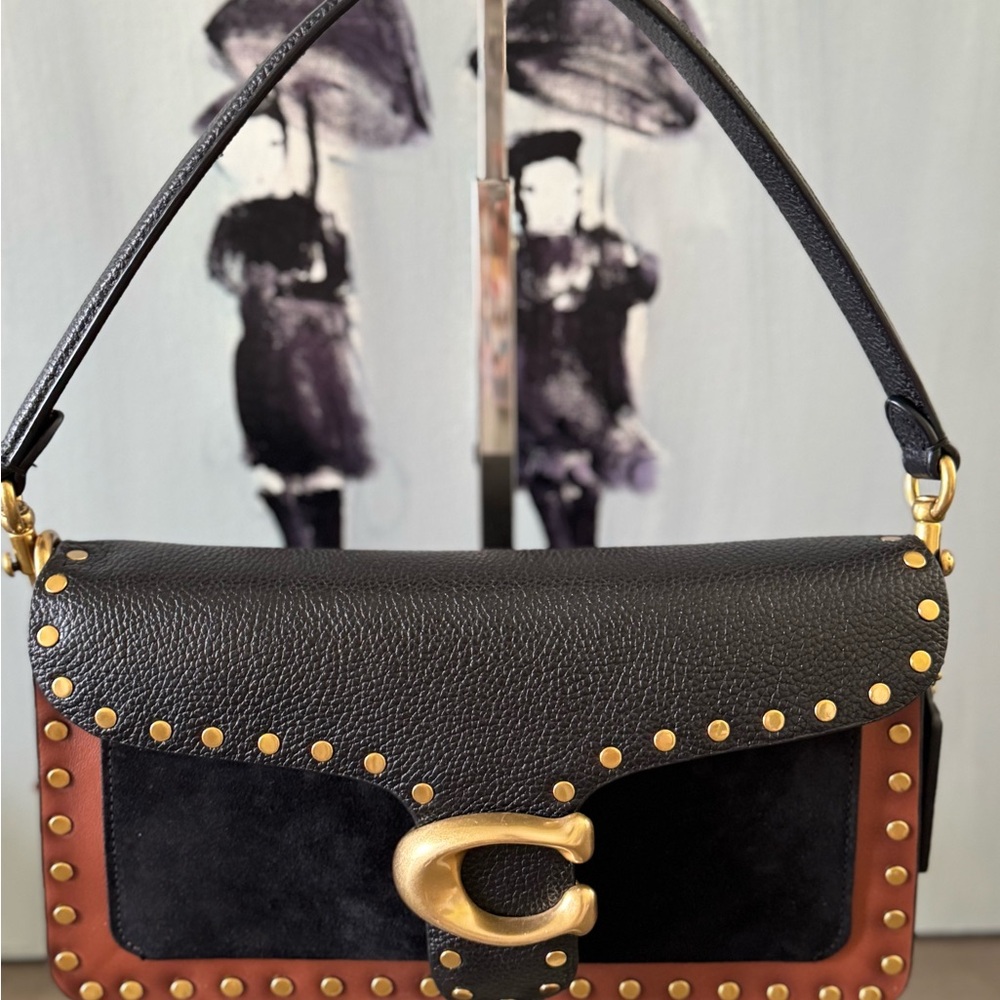 Coach Tabby Stylish Black and Brown Women's Bag